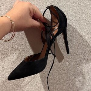 Steve Madden Black Suede Stiletto Heels